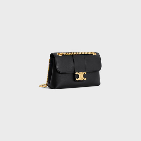 TEEN CELINE VICTOIRE BAG IN SUPPLE CALFSKIN BLACK - Image 2